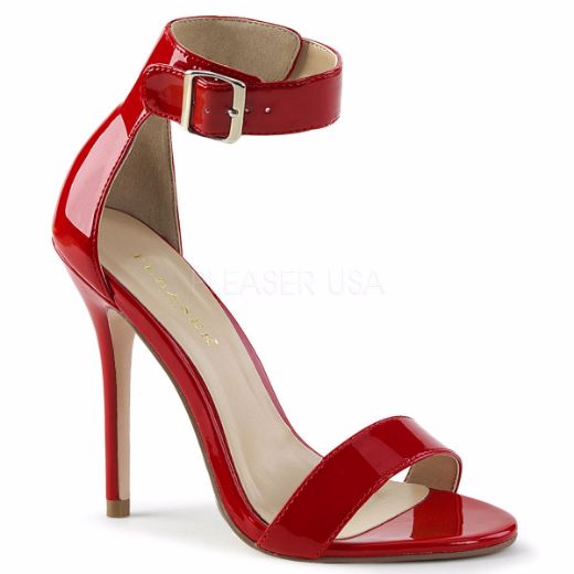 Product image of Pleaser Amuse-10 Red Patent, 5 inch (12.7 cm) Heel, Sandal Shoes