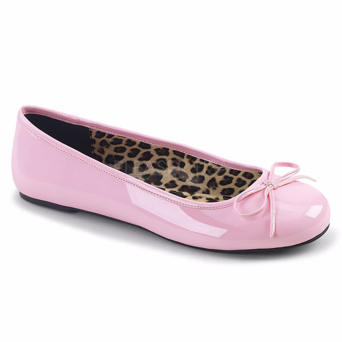 Product image of Pleaser Pink Label Anna-01 Baby Pink Patent, Flat Flat Shoes