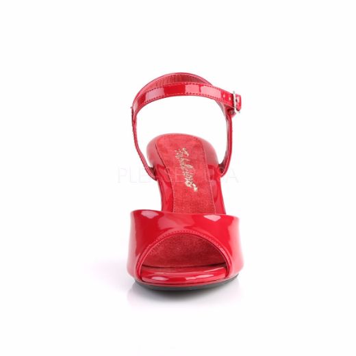 Product image of Fabulicious Belle-309 Red Patent/Red, 3 inch (7.6 cm) Heel, 1/8 inch (0.3 cm) Platform Sandal Shoes
