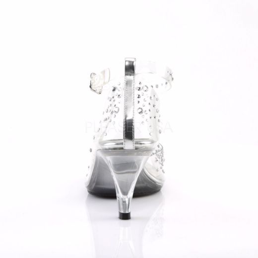 Product image of Fabulicious Belle-330Rs Clear/Clear, 3 inch (7.6 cm) Heel, 1/8 inch (0.3 cm) Platform Sandal Shoes