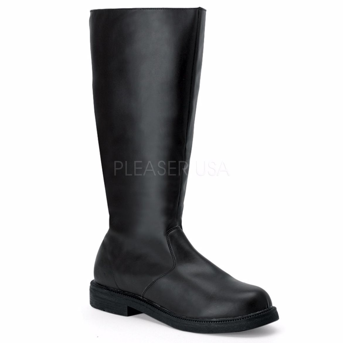 Product image of Funtasma Captain-100 Black Pu, 1 inch (2.5 cm) Heel Knee High Boot