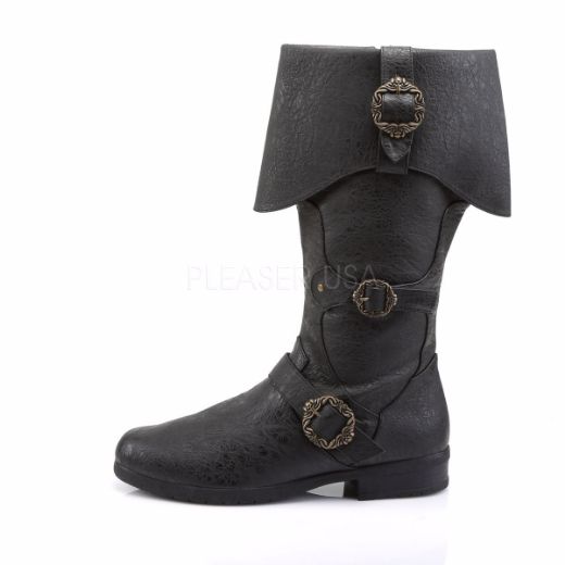 Product image of Funtasma Carribean-299 Black Distressed Pu Knee High Boot