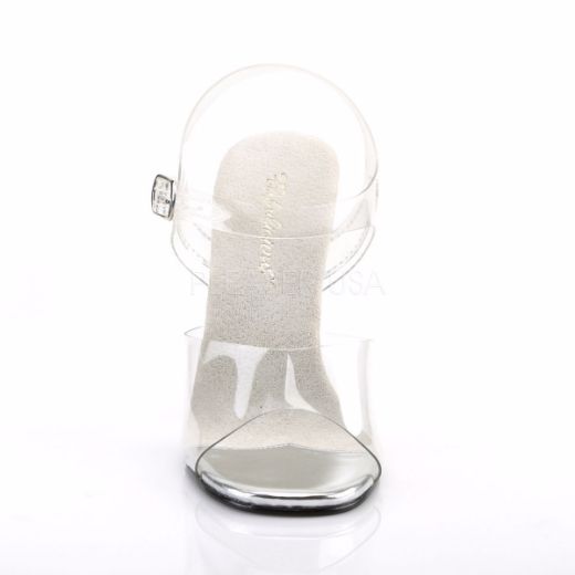 Product image of Fabulicious Gala-08 Clear Lucite, 4 1/2 inch (11.4 cm) Stiletto Heel Sandal Shoes