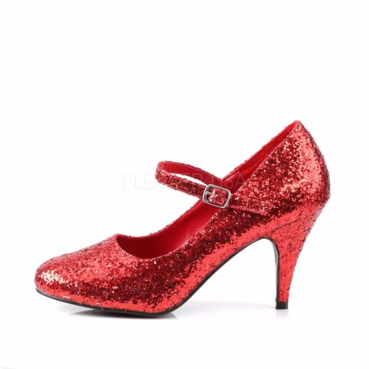 Product image of Funtasma Glinda-50G Red Glitter, 3 inch (7.6 cm) Heel Court Pump Shoes