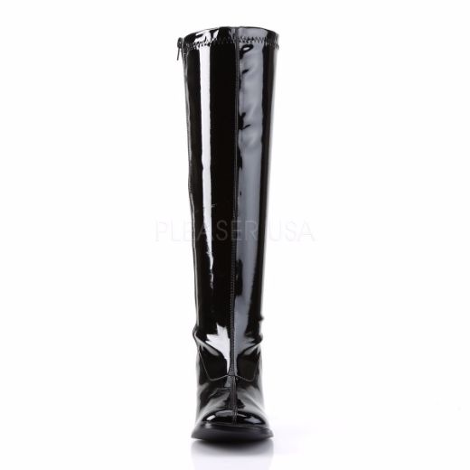 Product image of Funtasma Gogo-300Wc Black Stretch Patent, 3 inch (7.6 cm) Heel Knee High Boot