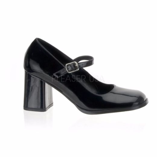 Product image of Funtasma Gogo-50 Black Patent, 3 inch (7.6 cm) Heel Court Pump Shoes