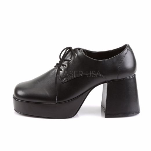 Product image of Funtasma Jazz-02 Black Pu, 3 1/2 inch (8.9 cm) Heel, 1 1/2 inch (3.8 cm) Platform Court Pump Shoes