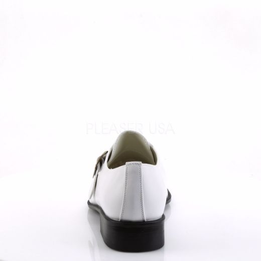 Product image of Funtasma Loafer-12 White Pu, 1 1/2 inch (3.8 cm) Heel Court Pump Shoes
