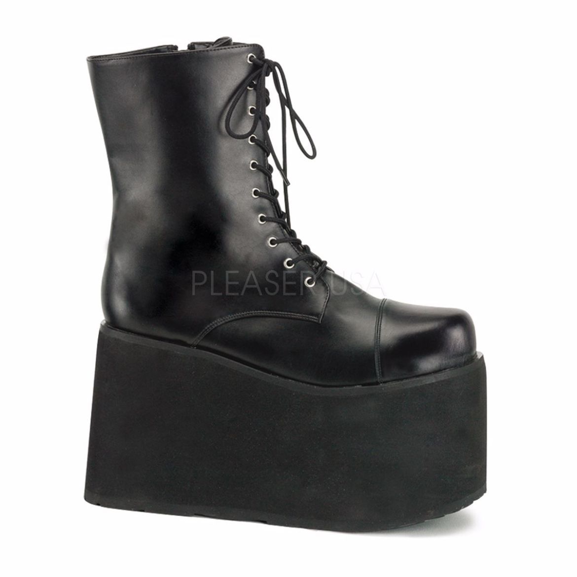 Product image of Funtasma Monster-10 Black Pu, 5 inch Platform Ankle Boot