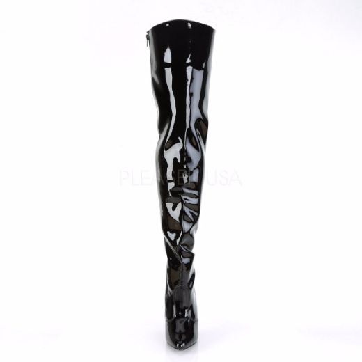 Product image of Pleaser Seduce-3010 Black Patent, 5 inch (12.7 cm) Heel Thigh High Boot