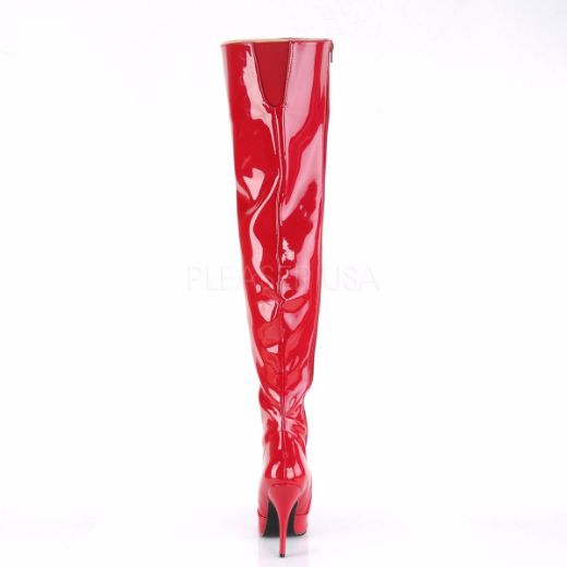 Product image of Pleaser Seduce-3010 Red Patent, 5 inch (12.7 cm) Heel Thigh High Boot