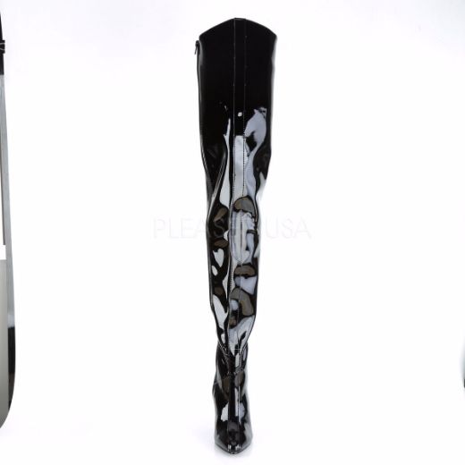 Product image of Pleaser Seduce-4010 Black Patent, 5 inch (12.7 cm) Heel Thigh High Boot