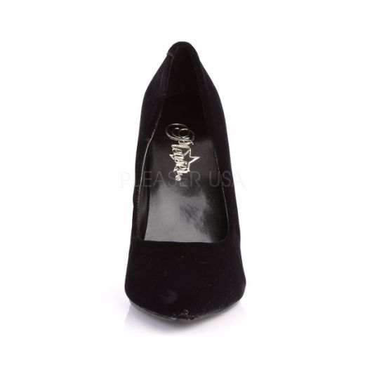 Product image of Pleaser Seduce-420 Black Velvet, 5 inch (12.7 cm) Heel Court Pump Shoes