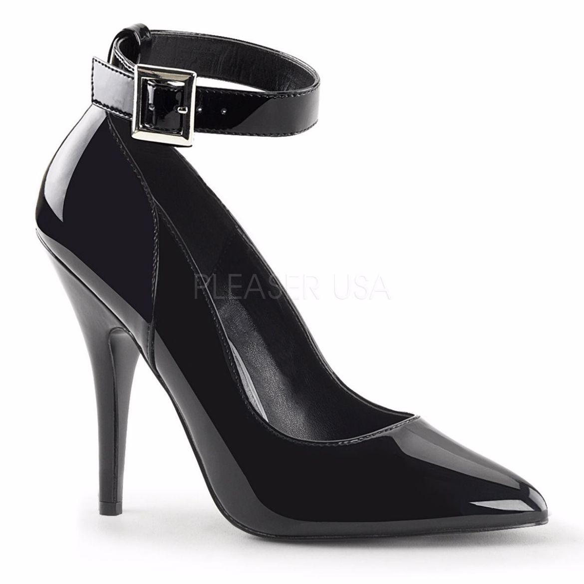 Product image of Pleaser Seduce-431 Black Patent, 5 inch (12.7 cm) Heel Court Pump Shoes