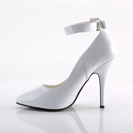 Product image of Pleaser Seduce-431 White Patent, 5 inch (12.7 cm) Heel Court Pump Shoes