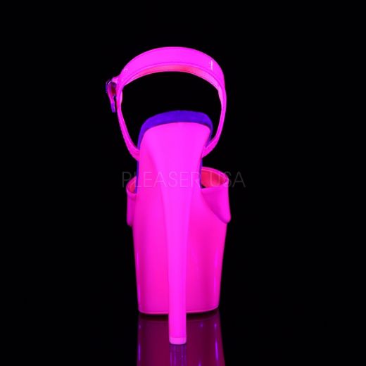 Product image of Pleaser Sky-309Uv Neon Hot Pink/Hot Pink, 7 inch (17.8 cm) Heel, 2 3/4 inch (7 cm) Platform Sandal Shoes