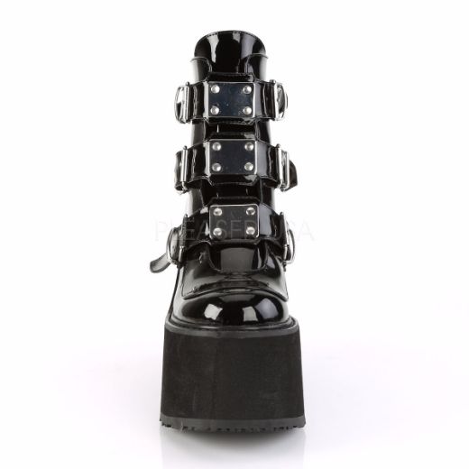 Product image of Demonia Swing-105 Black Patentent, 5 1/2 inch Platform Ankle Boot