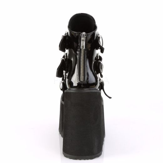 Product image of Demonia Swing-105 Black Patentent, 5 1/2 inch Platform Ankle Boot