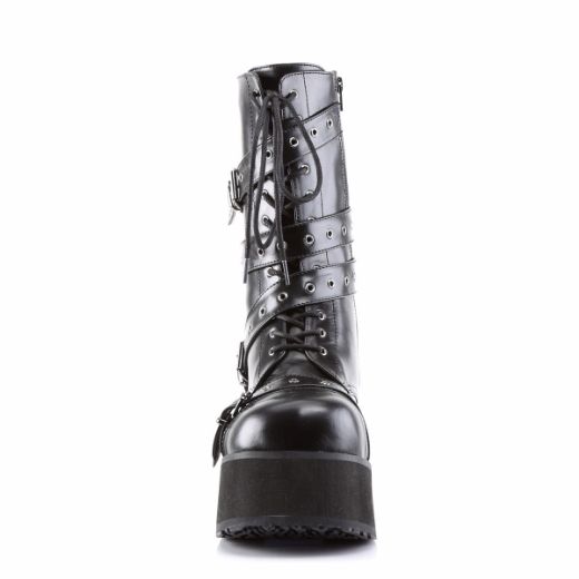 Product image of Demonia Trashville-205 Black Vegan Leather, 3 1/4 inch Platform Knee High Boot
