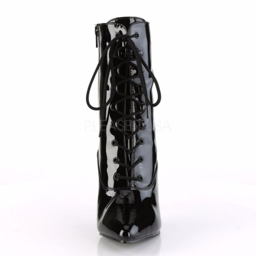 Product image of Pleaser Vanity-1020 Black Patent, 4 inch (10.2 cm) Heel Ankle Boot