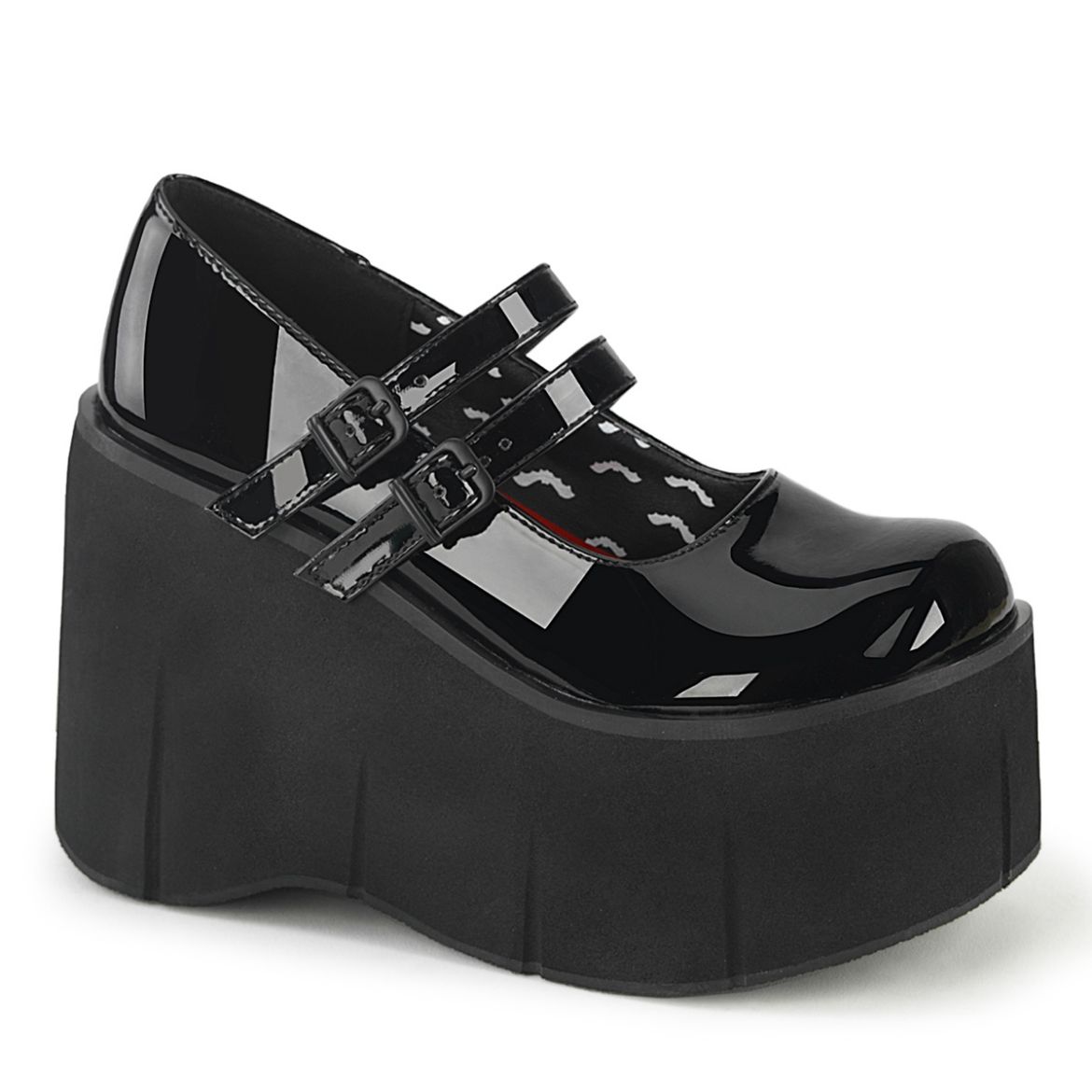 Product image of Demonia KERA-08 Black Patent 4 1/2 inch (11.4 cm) Platform Maryjane