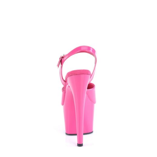 Product image of Pleaser ADORE-709 H. Pink Pat/H. Pink 7 Inch Heel 2 3/4 Inch PF Ankle Strap Sandal