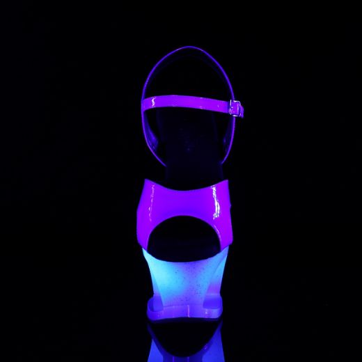 Product image of Pleaser Moon-711Mer Blue Shifting Tpu/Blue Ombre, 7 inch (17.8 cm) Heel, 2 3/4 inch (7 cm) Platform Sandal Shoes