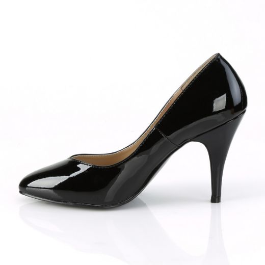 Product image of Pleaser Pink Label DREAM-420W Black Patent 4 inch (10.1 cm) Heel Pump Court Pump Shoes