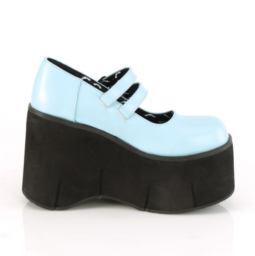 Product image of Demonia KERA-08 Baby Blue Vegan Faux Leather 4 1/2 inch (11.4 cm) Platform Maryjane
