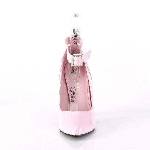 Product image of Pleaser SEDUCE-431 Baby Pink Patent 5 inch (12.7 cm) Heel Ankle Strap Pump Court Pump Shoes