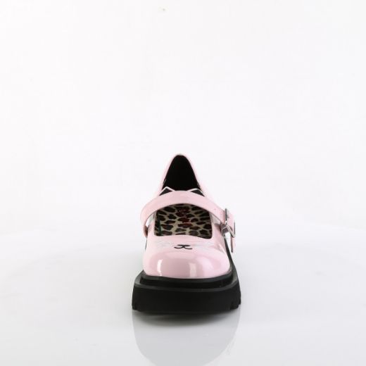 Product image of Demonia RENEGADE-56 B. Pink Pat 2 1/2 Inch Tiered Platform Maryjane