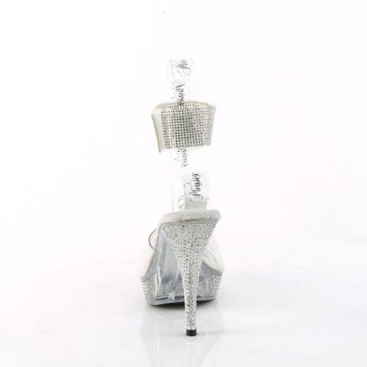 Product image of Fabulicious ELEGANT-442 Clr/Clr 4 1/2 Inch Heel 1 Inch PF Sandal w/RS Ankle Cuff