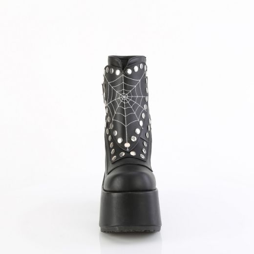 Product image of Demonia CAMEL-70 Blk Vegan Leather 5 Inch Chunky Heel 3 Inch P/F  Mid-Calf Boot Side Zip