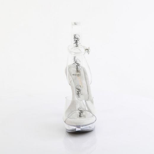 Product image of Fabulicious COCKTAIL-506 Clr/Clr 5 Inch Heel 1 Inch PF Wrap Around Ankle Strap Sandal