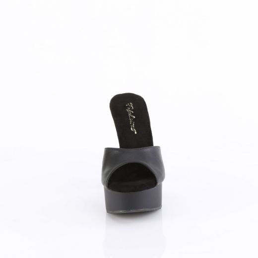Product image of Fabulicious MARTINI-501 Blk Faux Leather/Blk Matte 5 Inch Heel 1 3/4 Inch PF Slide
