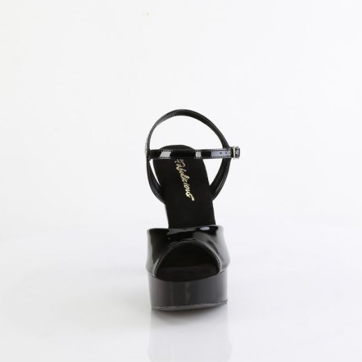 Product image of Fabulicious MARTINI-509 Blk Pat/Blk 5 Inch Heel 1 3/4 Inch PF Ankle Strap Sandal