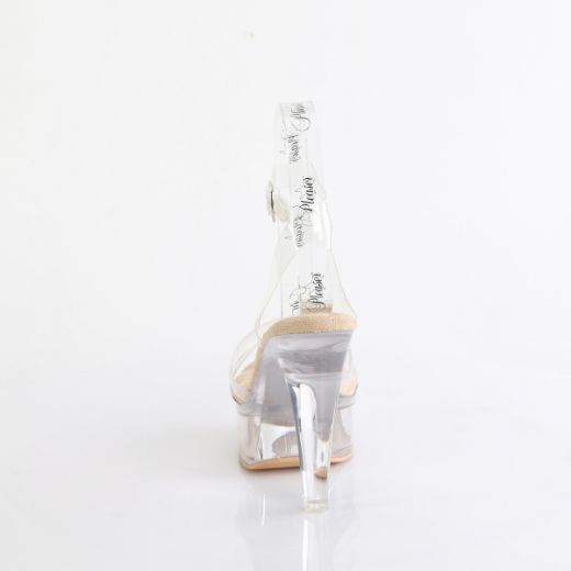 Product image of Fabulicious MARTINI-505 Clr-Cream/Clr 5 Inch Heel 1 3/4 Inch PF Wrap Around Ankle Strap Sandal