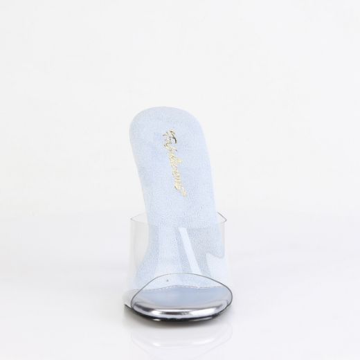 Product image of Fabulicious GALA-01DMM Clr/B. Blue Multi RS 4 1/2 Inch Heel Slide w/ Two Tone RS