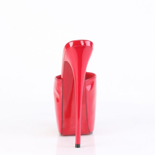 Product image of Pleaser JUBILANT-01 Red Pat 7 Inch Heel 3 InchConcealed PF Slide
