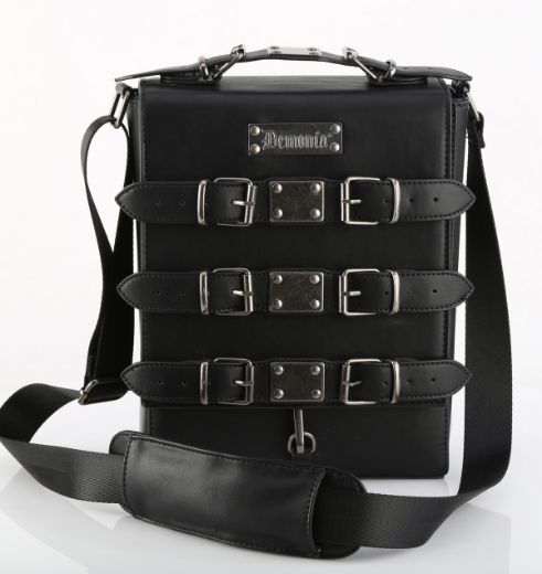 Product image of Demoniacult HB-660 Blk Vegan Leather Faux Leather Crossbody 20x26x8 cm Bag