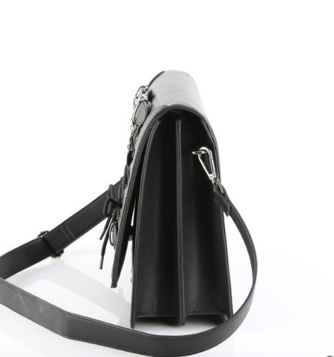 Product image of Demoniacult HB-661 Blk Vegan Leather  Faux Leather Large Crossbody 35x26x12 cm Bag