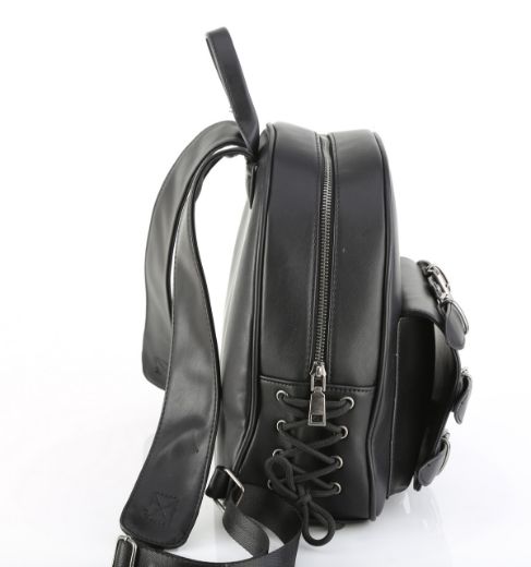 Product image of Demoniacult HB-675 Blk Vegan Leather Faux Leather Mini 26x28x10 cm Backpack
