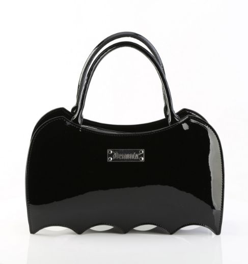 Product image of Demoniacult HB-115 Blk Patent Patent Bat Shaped Handbag 20x33x13 cm